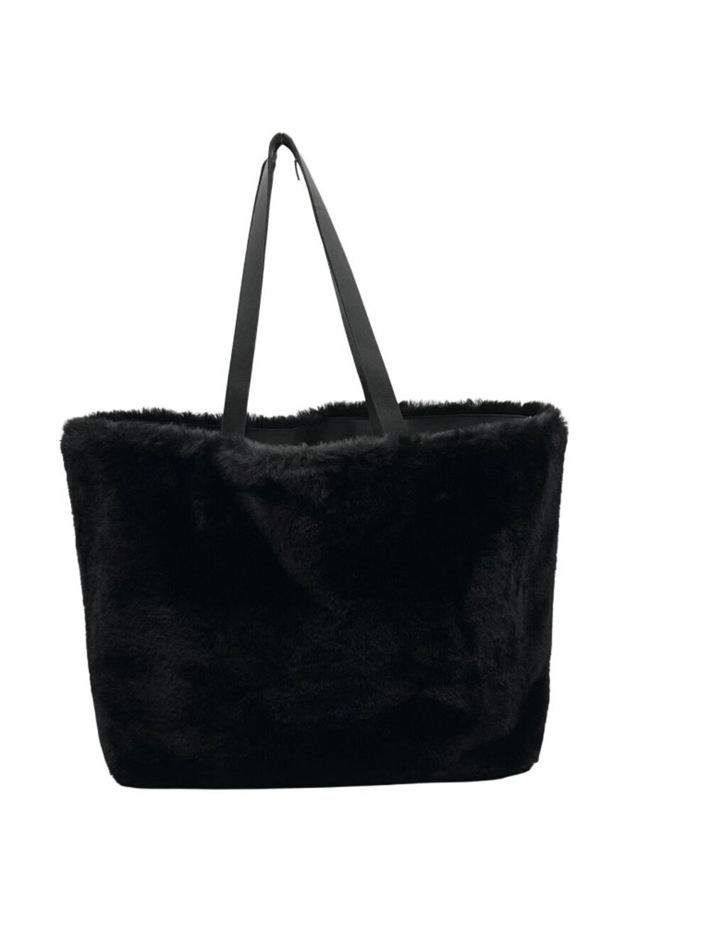 Unbranded Black Faux Fur Tote